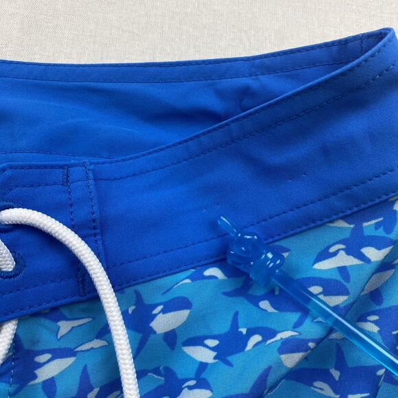 Chubbies Mens Size 30 Blue Orca Whale Surf Board Shorts - Picture 4 of 10